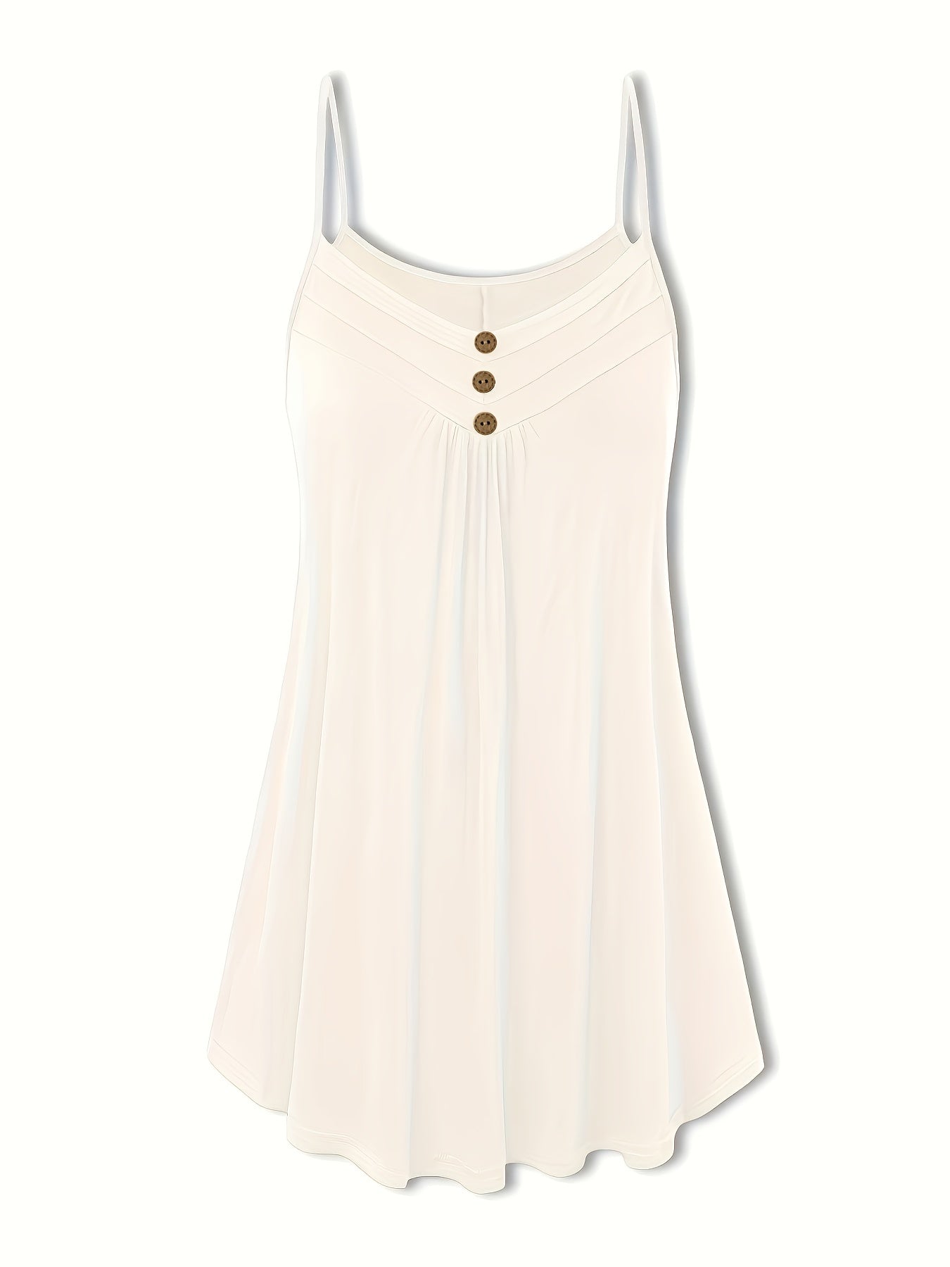 Solid V Neck Cami Top Women's Plus Casual Cami Top