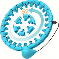 Portable 24 Knots Fitness Hoop Adjustable Weighted Smart Hoop For Weight Loss