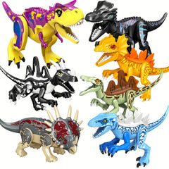 Dino Block Kit Brachiosaurus T-rex Velociraptor