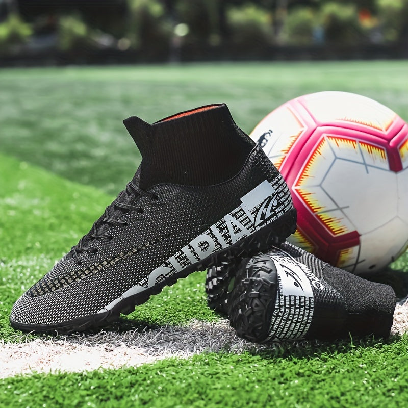 High Top Turf Football Boots Anti-Skid Outdoor Soccer Cleats