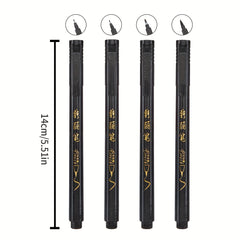 4pcs Hand Lettering Pens Set Waterproof Brush Markers for Calligraphy & Art