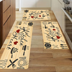 Anti Fatigue Kitchen Mat Anti Slip Hallway Polyester Carpet