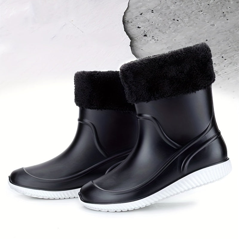 Men's Waterproof Rain Boots Lightweight Garden Shoes