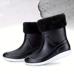 Men's Waterproof Rain Boots Lightweight Garden Shoes