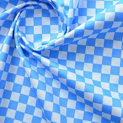 10pcs Checkerboard Style Fabric Colorful Mosaic Plaid Cotton Printed Fabric