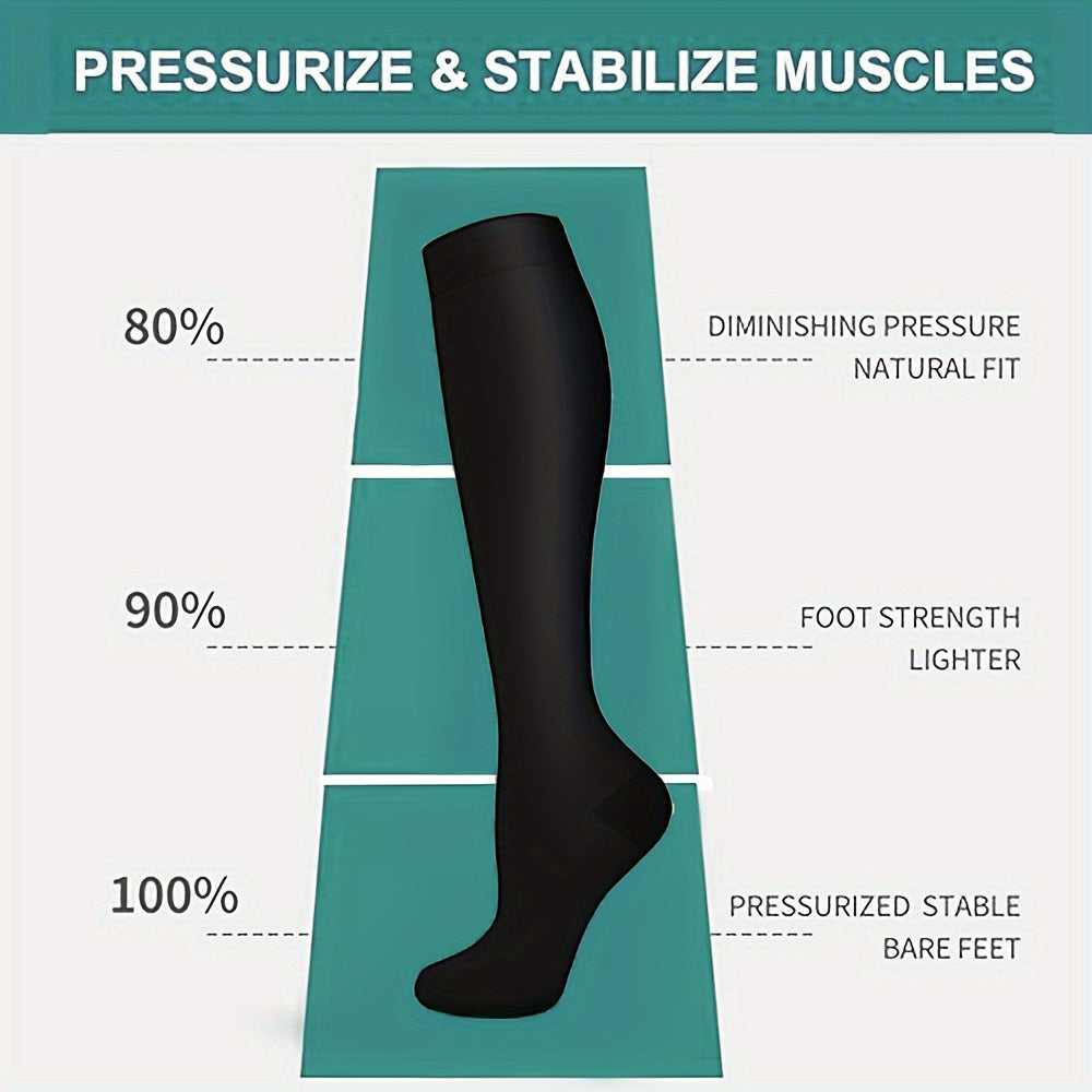 Copper Compression Socks 10-20 mmHg Knee High for Women & Men