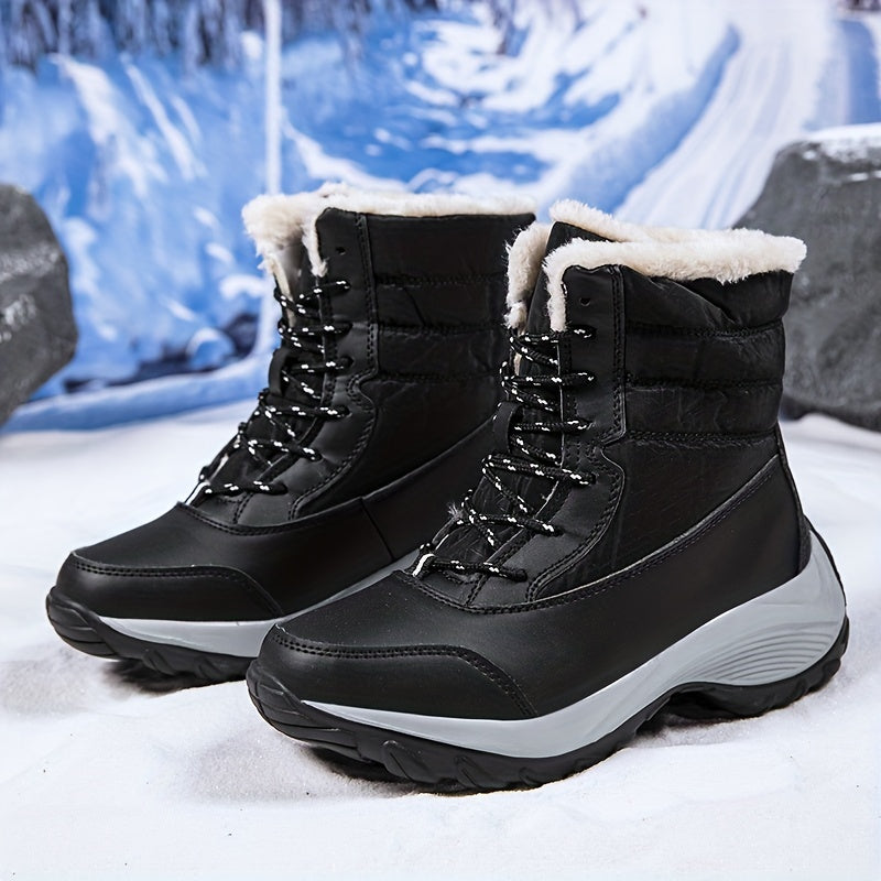 Women's Snow Boots High Top Hiking Boots Warm Comfortable