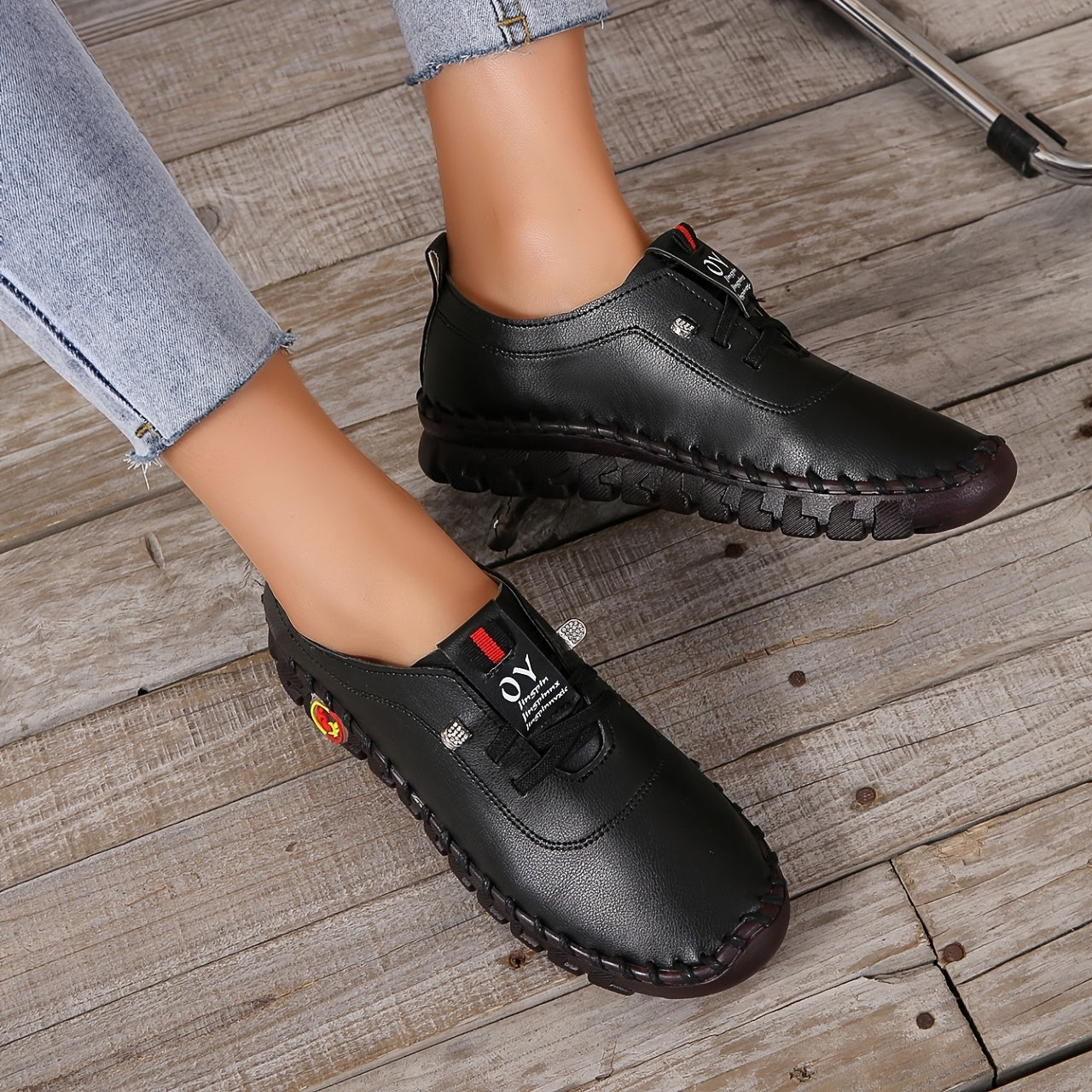 Women's Flat Lace Up Anti-Skid Sneakers