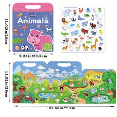 Reusable Sticker Book For Kids, Washable Stickers, Christmas Gift
