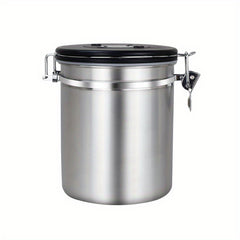 Stainless Steel Coffee Bean Sealed Jar with Measuring Spoon