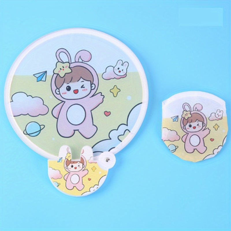 Mini Cartoon Round Fan Portable Handheld Fan