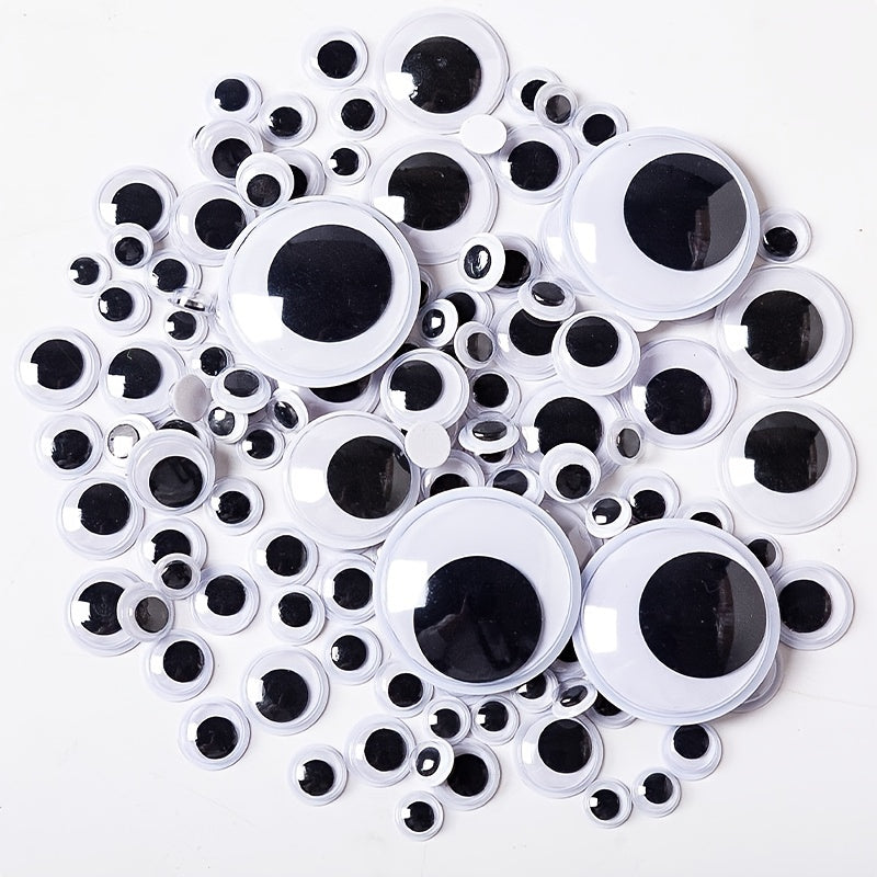 Plastic Googly Eyes Mixed Assorted Sizes Sticker Eyes for DIY Crafts