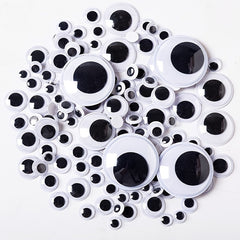 Plastic Googly Eyes Mixed Assorted Sizes Sticker Eyes for DIY Crafts