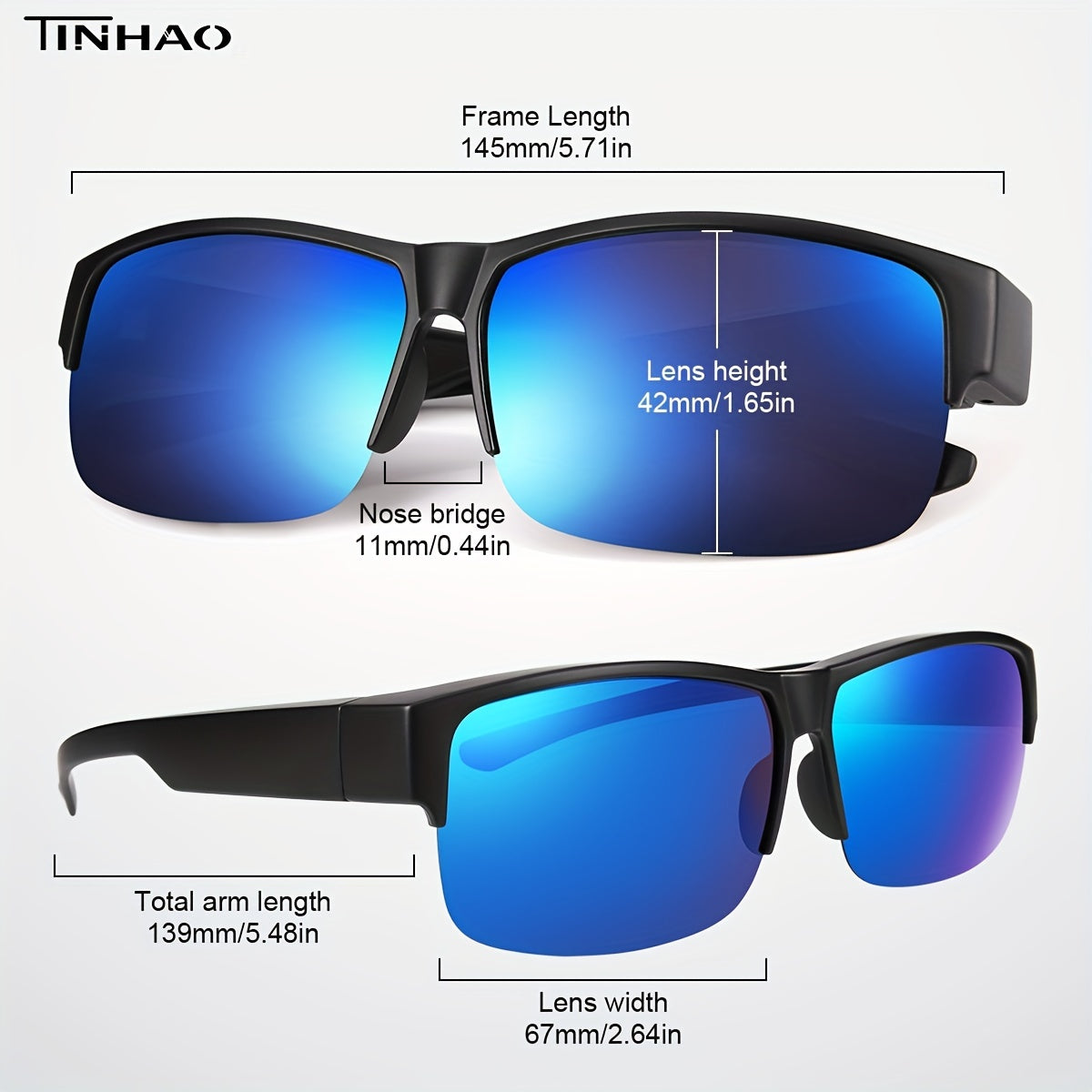 TINHAO Fit Over Sunglasses Eye Protection