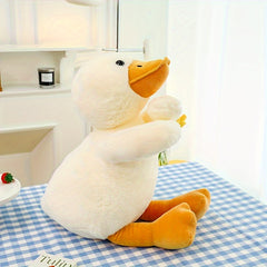 Fluffy Duck Plush Pillow Stuffed Animal Soft Dolls Floor Mat Birthday Gift