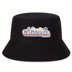 California Print Bucket Hat Causal Basin Hat for Women