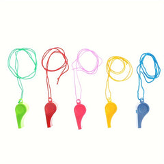 5 Football Whistles Kids Party Toy Referee Whistle