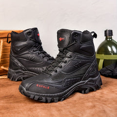 Men's Outdoor Zipper Tactical Boots - Anti-skid Training Boots