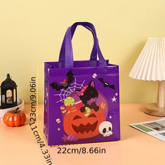 4pcs Halloween Gift Bag Set Non-woven Trick Or Treat Candy Tote Bag