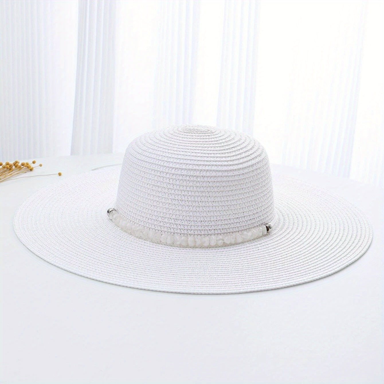 Wide Brim Breathable Straw Hat Outdoor Travel Beach Hats For Women