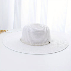 Wide Brim Breathable Straw Hat Outdoor Travel Beach Hats For Women