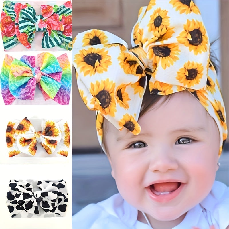 Floral Print Headband Hair Accessories For Babies
