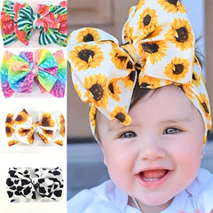 Floral Print Headband Hair Accessories For Babies