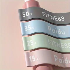 4pcs Yoga Resistance Bands Elastic Fitness Tension Bands for Exercise