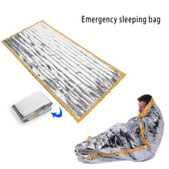 2pcs First Aid Sleeping Bags Windproof Warm Sleeping Bag Camping Trekking