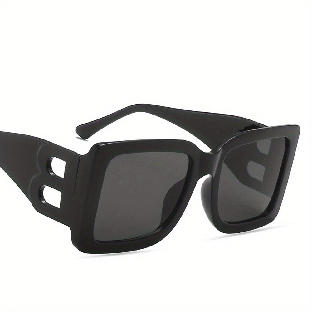 Vintage UV400 Large Square Sunglasses for Women Men