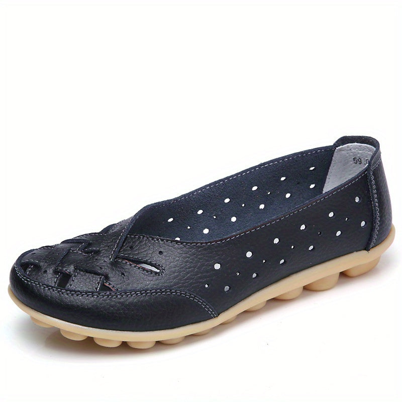 Women's Hollow Out Flat Shoes Comfy Breathable Loafers