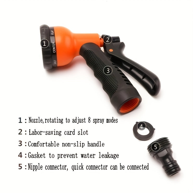 Multifunctional Car Wash Water Gun Garden Watering Spray Head
