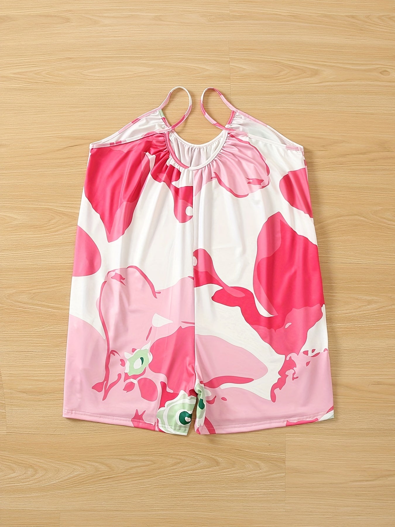 Graphic Print Cami Romper Jumpsuit Sleeveless Casual Women's Clothing