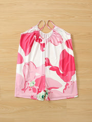 Graphic Print Cami Romper Jumpsuit Sleeveless Casual Women's Clothing