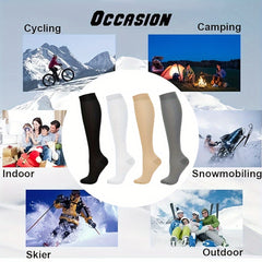3 Pairs Copper Compression Socks 10-20 mmHg for Men & Women