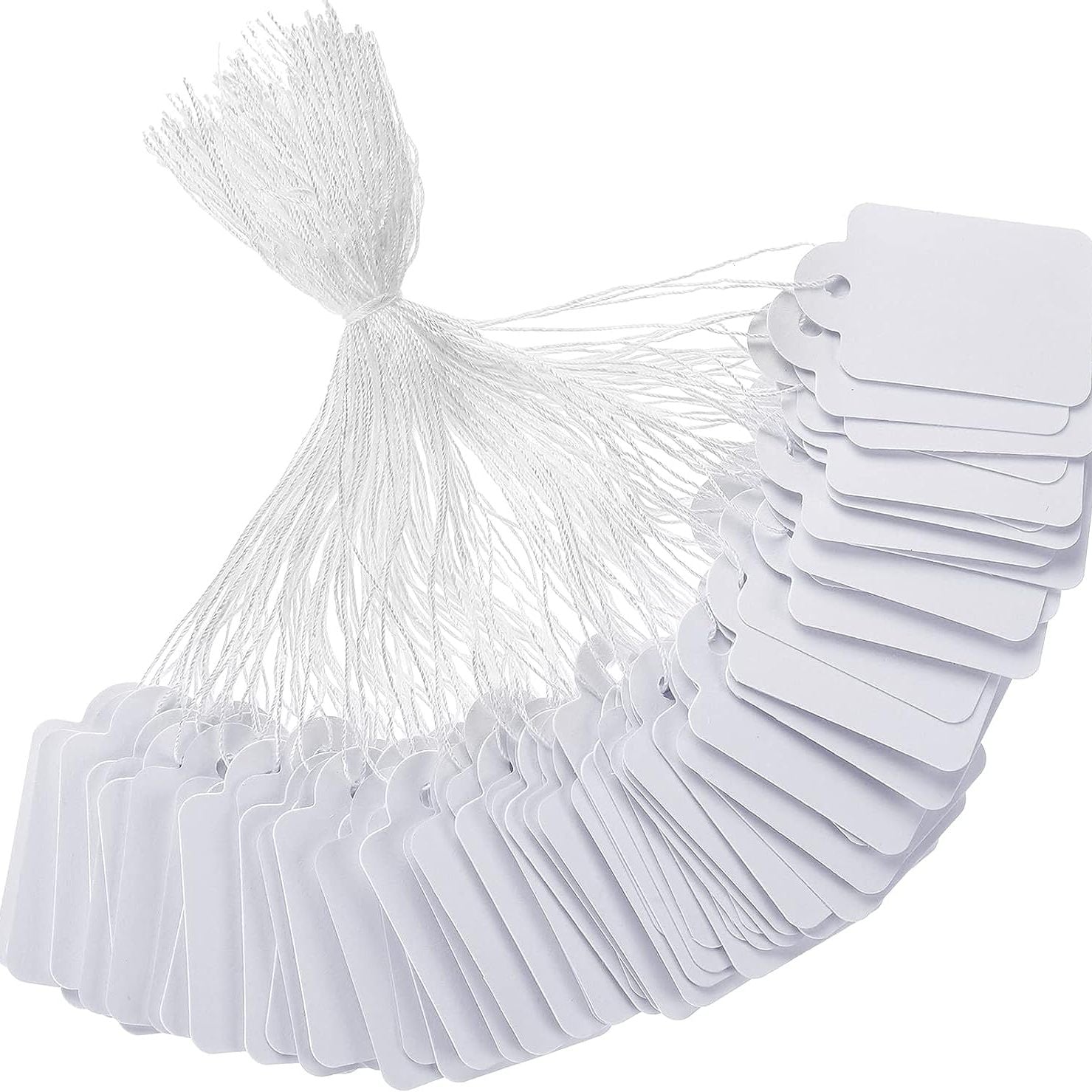 1000pcs Gift Tags with Rope Blank Paper Tag Label