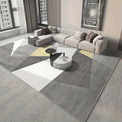 Modern Geometric Area Rug Non Shedding Floor Carpet Machine Washable
