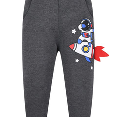 Boys Space Astronaut Print Sweatpants Kids Clothes For Spring