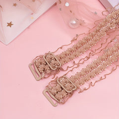 Adjustable Lace Mesh Shoulder Straps for Underwear