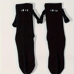 Creative Sports Socks - Winter Warm Mid Calf Socks - 3D Magnetic Hand Design
