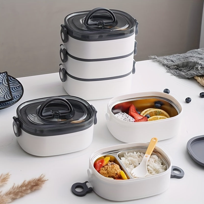 304 Stainless Steel Lunch Box Keeps Food Warm for Hours Leakproof