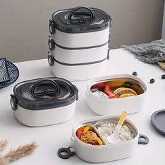 304 Stainless Steel Lunch Box Keeps Food Warm for Hours Leakproof