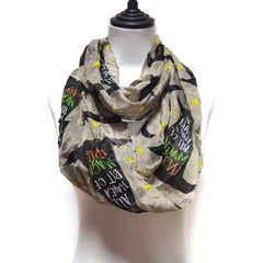 Stylish Halloween Neck Gaiter Lattice Pumpkin Pattern Scarf