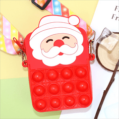 Cartoon Silicone Crossbody Bag Mini Coin Purse For Girls