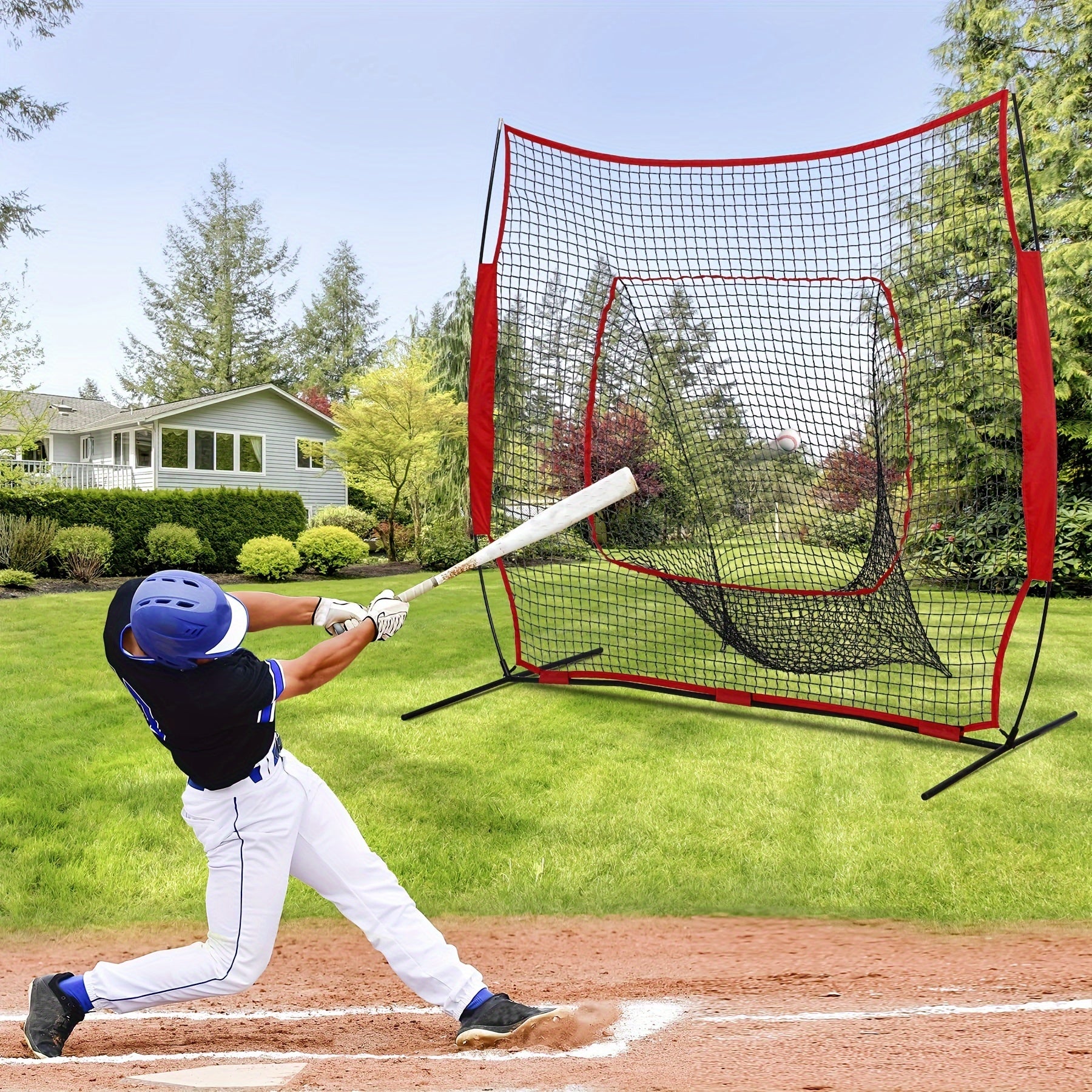 Baseball Softball Practice Net For Hitting Batting Catching Pitching Training