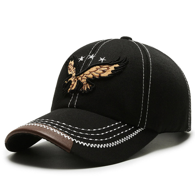Kids Eagle Embroidered Baseball Cap Adjustable Sun Protection Hat