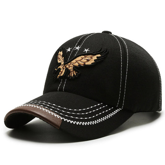 Kids Eagle Embroidered Baseball Cap Adjustable Sun Protection Hat