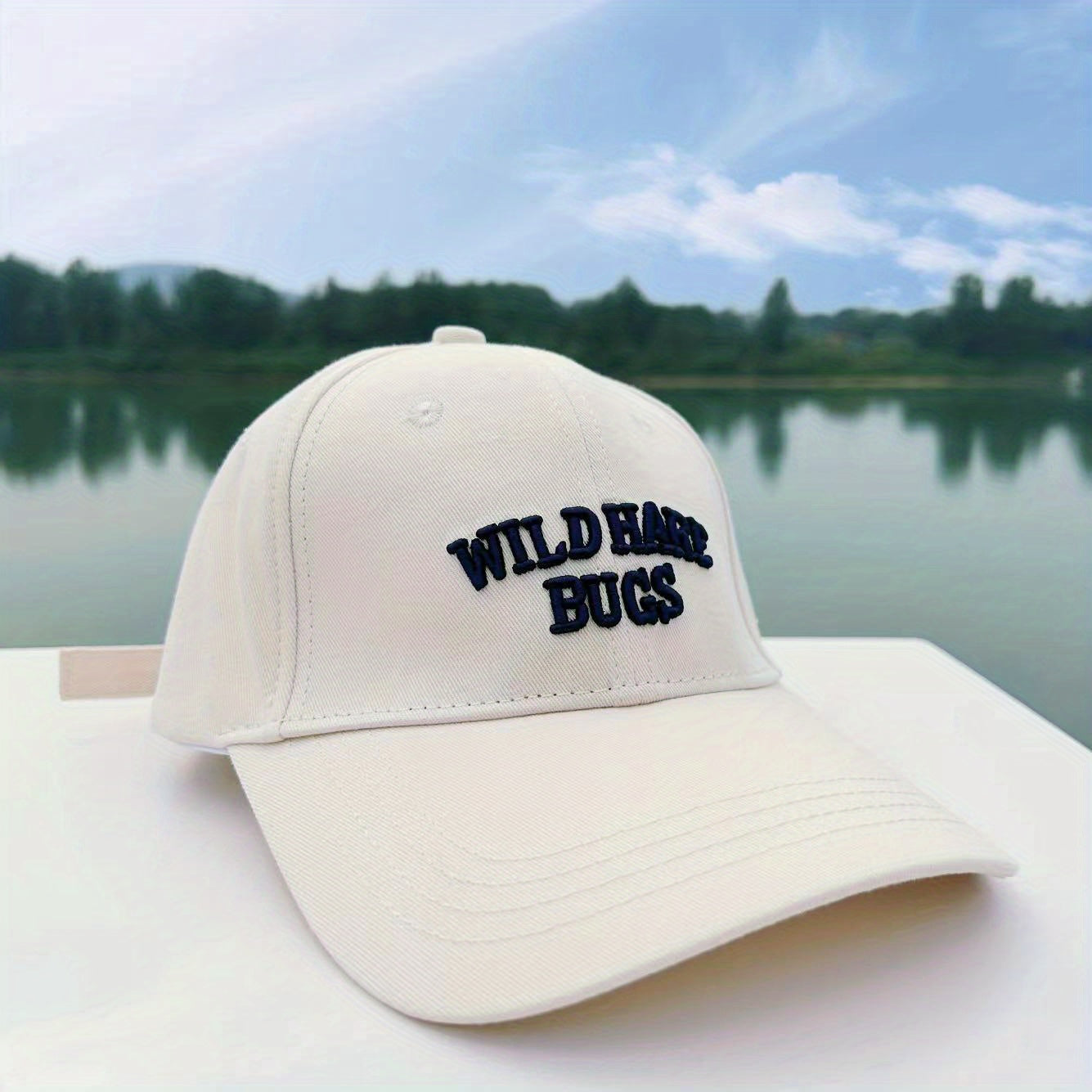 Letter Embroidery Vintage Baseball Cap Unisex Sun Hat