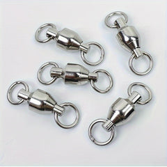 30pcs 1 10 Ball Bearing Swivels Stainless Steel Fishing Connector