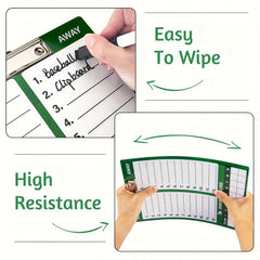 OWLKELA Baseball Coaches Clipboard With Dry Erase Marker Pen Holder